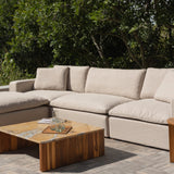 Movie Night™ Outdoor 4-Piece Modular Sectional, Standard, Ivory