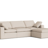 Movie Night™ Outdoor 4-Piece Modular Sectional, Standard, Ivory