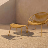 Golden Hour Outdoor Ottoman (Set of Two), Lemon