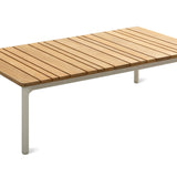 Sweet Escape Outdoor Coffee Table, Ivory/Teak
