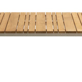 Sweet Escape Outdoor Coffee Table, Ivory/Teak