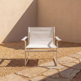 Poolside Outdoor Lounge Chair, Ivory