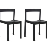 Open Air Outdoor Dining Chair (Set Of Two), Carbon