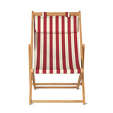 Settle In Outdoor Patio Chair, Large, Scarlet Stripe