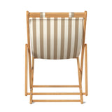 Settle In Outdoor Patio Chair, Large, Tan Stripe