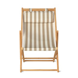 Settle In Outdoor Patio Chair, Large, Tan Stripe