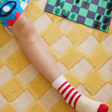 Checkers Rug x Scott Sueme, 5x7, Sunshine