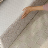 Checkers Rug x Scott Sueme, 5x7, Aloe