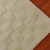 Checkers Rug x Scott Sueme, 5x7, Aloe