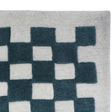 Checkers Rug x Scott Sueme, 5x7, Teal