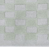 Checkers Rug x Scott Sueme, 8x10, Aloe