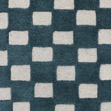 Checkers Rug x Scott Sueme, 8x10, Teal