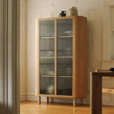 Showcase Cabinet, White Oak