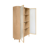Showcase Cabinet, White Oak