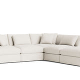 Get Together™ 5-Piece Modular Sectional, Large, Cream Linen
