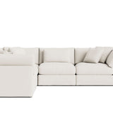 Get Together™ 5-Piece Modular Sectional Closed, Large, Cream Linen