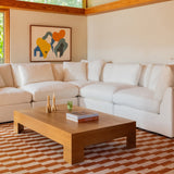 Get Together™ 5-Piece Modular Sectional Closed, Large, Cream Linen