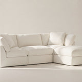 Get Together™ 4-Piece Modular Sectional, Standard, Cream Linen