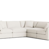 Get Together™ 5-Piece Modular Sectional Closed, Standard, Cream Linen