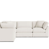 Get Together™ 5-Piece Modular Sectional Closed, Standard, Cream Linen
