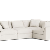 Get Together™ 4-Piece Modular Sectional Closed, Large, Cream Linen