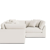 Get Together™ 4-Piece Modular Sectional Closed, Large, Cream Linen