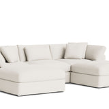 Get Together™ 5-Piece Modular U-Shaped Sectional, Large, Cream Linen