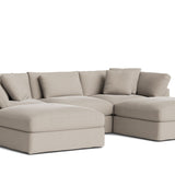 Get Together™ 5-Piece Modular U-Shaped Sectional, Large, Light Pebble