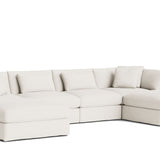 Get Together™ 6-Piece Modular U-Shaped Sectional, Large, Cream Linen