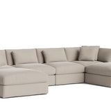 Get Together™ 6-Piece Modular U-Shaped Sectional, Large, Light Pebble