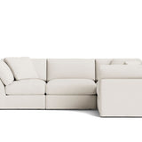 Get Together™ 4-Piece Modular Sectional Closed, Standard, Cream Linen