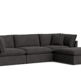 Chill Time 4-Piece Modular Sectional, Dark Shadow