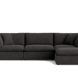 Chill Time 4-Piece Modular Sectional, Dark Shadow