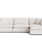 Chill Time 4-Piece Modular Sectional, Nomad Snow