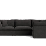 Chill Time 4-Piece Modular Sectional Closed, Dark Shadow