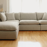Chill Time 4-Piece Modular Sectional Closed, Heather