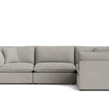 Chill Time 4-Piece Modular Sectional Closed, Heather