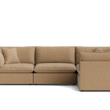 Chill Time 4-Piece Modular Sectional Closed, Hazelnut