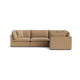 Chill Time 4-Piece Modular Sectional Closed, Hazelnut
