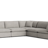 Chill Time 5-Piece Modular Sectional Closed, Heather