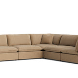 Chill Time 5-Piece Modular Sectional Closed, Hazelnut