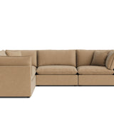Chill Time 5-Piece Modular Sectional Closed, Hazelnut