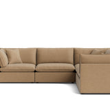 Chill Time 5-Piece Modular Sectional Closed, Hazelnut