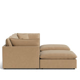Chill Time 5-Piece Modular U-Shaped Sectional, Hazelnut