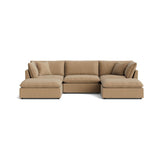 Chill Time 5-Piece Modular U-Shaped Sectional, Hazelnut