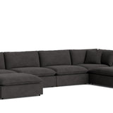 Chill Time 6-Piece Modular U-Shaped Sectional, Dark Shadow