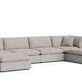 Chill Time 6-Piece Modular U-Shaped Sectional, Heather