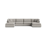 Chill Time 6-Piece Modular U-Shaped Sectional, Heather