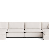 Chill Time 6-Piece Modular U-Shaped Sectional, Nomad Snow