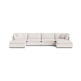 Chill Time 6-Piece Modular U-Shaped Sectional, Nomad Snow
